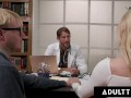 ADULT TIME - Babe Kay Lovely SQUIRTS ALL OVER Doctor's Big Dick In Front Of Loser Cuckold Husband!