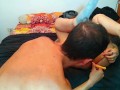 sex between stepdaughter and young stepfather, she smoking and riding a big cock. makes her wet.