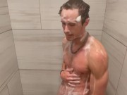 Young Sexy Guy Stroking Big Dick Until Cum 💦