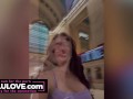 Big boobs babe shares behind the porn scenes daily candid vlogs of first solo New York City adventure bday trip - Lelu Love