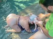POOLSIDE THREESOME WITH 2B AND KAINE ~ Nier ~ GKDoll Mini Sex Doll
