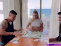 2 Big cocks fucked hard me to pay my debts in Monopoly