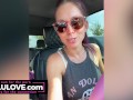 Big boobs babe giving dick ratings, rapping karaoke in bikini, closeup of creampie & cumshots, hands feet nails - Lelu Love