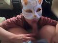 旦那に不倫を疑われて性液チェックされてる人妻はフェラ抜きする