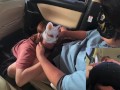 旦那に不倫を疑われて性液チェックされてる人妻はフェラ抜きする