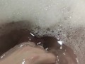 POV: Take a bubble bath and jerk off my dick