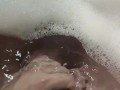 POV: Take a bubble bath and jerk off my dick