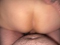 BIG ASS gf takes me from behind POV and CREAMPIE