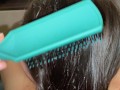 This Natural Remedy Will Strengthen Your HAIR! Cumshot on Hair. Brushing Cum Into Hair.