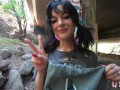 Real Teens - Sexy Tattooed Teen Lysagna DelRay Flashing And Fucking Under The Bridge