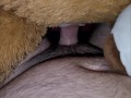 Teddy bear 3some massive cumshot (slow motion)