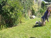 Pissing in My Nikes SOAKED Sprinkler FUN!