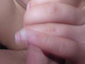 She wants cum in her mouth - close up slow blowjob