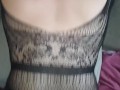 Fucking a hot chubby girl in a lace dress!