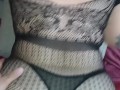 Fucking a hot chubby girl in a lace dress!