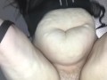Mature BBW With Plump Belly Big Hanging Tits Fucked From Behind, Fat Hairy Pussy Dripping Cum