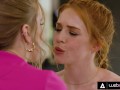 Naturally Stacked Masseuse Octavia Red Gets Horny While Massaging Petite Redhead Bestie Madi Collins