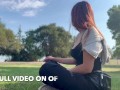 Italian Milf Artemisia Love 420 Smoking Sesh @ the park Full video on OF
