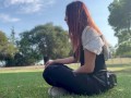 Italian Milf Artemisia Love 420 Smoking Sesh @ the park Full video on OF