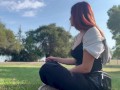 Italian Milf Artemisia Love 420 Smoking Sesh @ the park Full video on OF