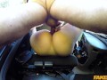 Fake Taxi - Amsterdam babe wants to ride cabbies face before outdoor creampie