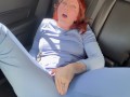 Cute Nurse Squirts In The Car On Her Lunch Break