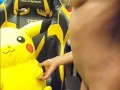 Ladykaiyo model does nude photoshoot in bedroom with pikachu