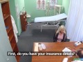 Fake Hospital - Real cheating by a blonde as she spreads her legs and fucks a doctor