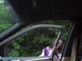 Public Agent - Big ass black Colombian babe public pick up POV blowjob and outdoor sex