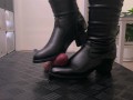 Stepsister Cock Crush in High Thigh Black Boots, No Mercy! - Bootjob, Shoejob, Ballbusting, CBT