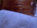 SAUNA ADVENTURE PT4: Horny milf sees my Big Dick and carefully jerks off