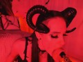 Devil BLOWJOB with FUCKMACHINE ruined makeup