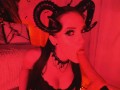Devil BLOWJOB with FUCKMACHINE ruined makeup