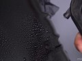 Beautiful water splatters on my wetlook leather leggings