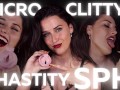 Sophia Truee Locks Micro-Dicks in Chastity FEMDOM HUMILIATION