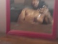 BBC cumming in mirror