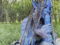 Avatar Monika Foxxx has fun with big dildos in nature