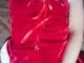 Miniskirt Santa costume masturbation👱‍♀️🎄🌟