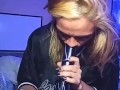 Blonde Taking Bong Rips