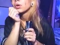 Blonde Taking Bong Rips