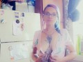 Titty Tease While I Put Dishes Away