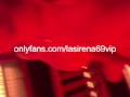 LaSirena69 loves to aggressively rub her pussy under the red light!!