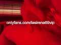 LaSirena69 loves to aggressively rub her pussy under the red light!!