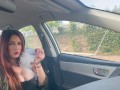 Artemisia Love 420 Smoke Fetish in the car / Big Tits Flashing Full videos on OF