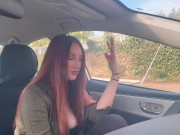 Artemisia Love 420 Smoke Fetish in the car / Big Tits Flashing Full videos on OF