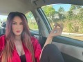 Italian Milf Artemisia Love 420 Smoke Sesh in the car / Flashing big boobs Full videos on OF