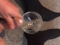 Sissy Lucy slut misses glass cuming