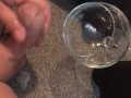 Sissy Lucy slut misses glass cuming
