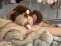 Pelz Fetisch Paar Francis & Alessia Blowjob mit Furry Ears, Fursex, Furcoat Handjob, Furfetish