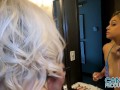 Thick blonde Latina Jeyla Spice will do anything to please her man